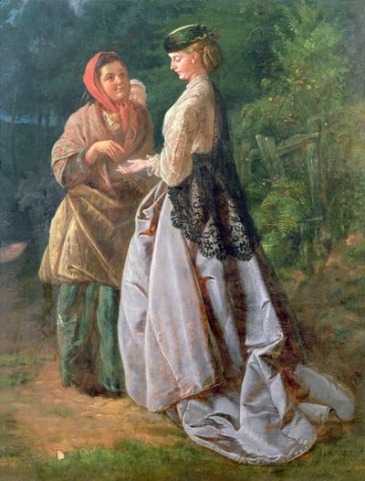 Danet e la zingara indovina, 1859 da John Scott Cavell